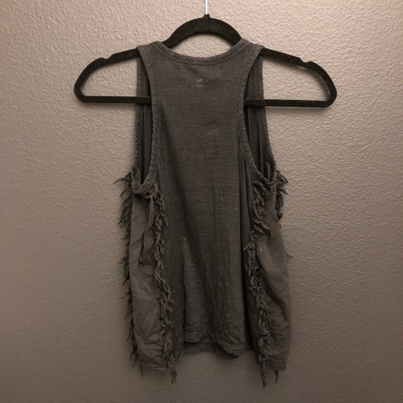 10 Crosby Derek Lam Tops - Derek Lam Intermix Black Fringed Tank